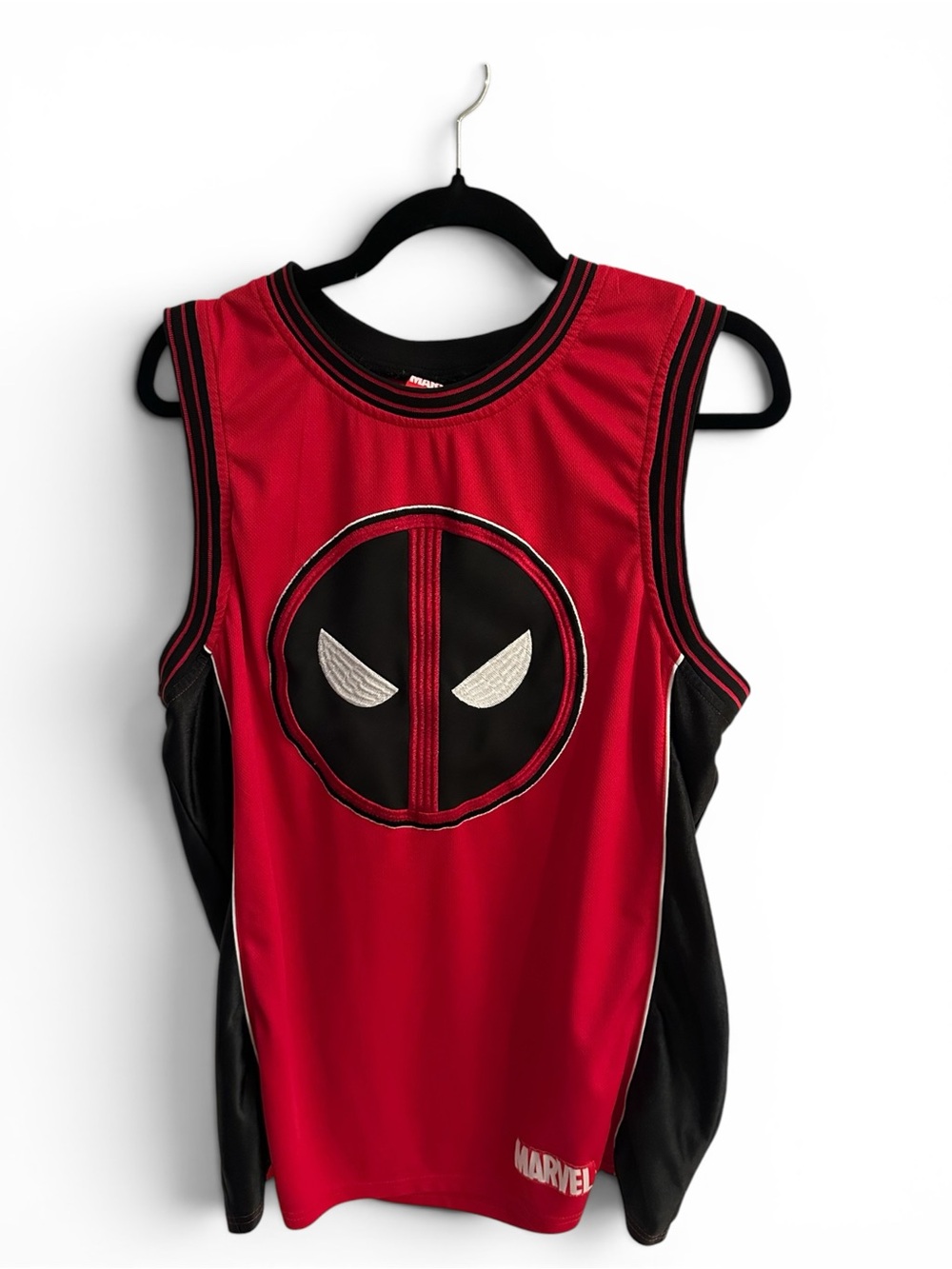 Marvel Deadpool #91 Premium Sewn Appliqué Basketball Jersey – Men’s Large